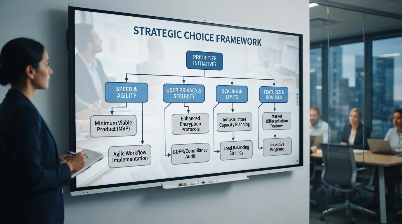 Decision tree diagram showing payment method selection based on player priorities