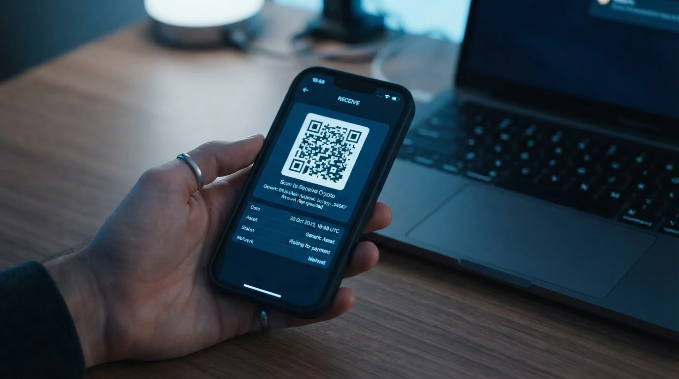 Cryptocurrency wallet Bitcoin casino payment showing blockchain transaction interface