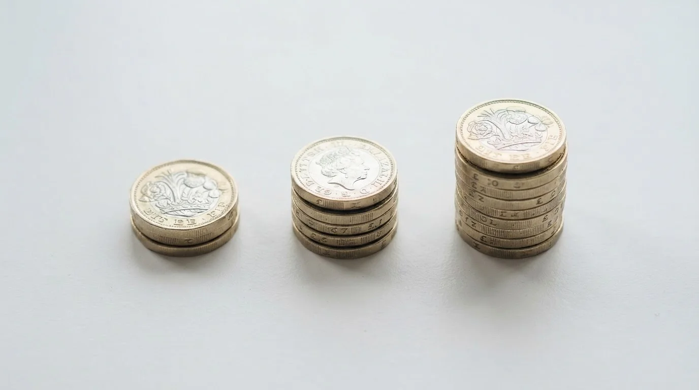 Comparison of UK casino deposit thresholds showing one pound, five pound and ten pound entry points