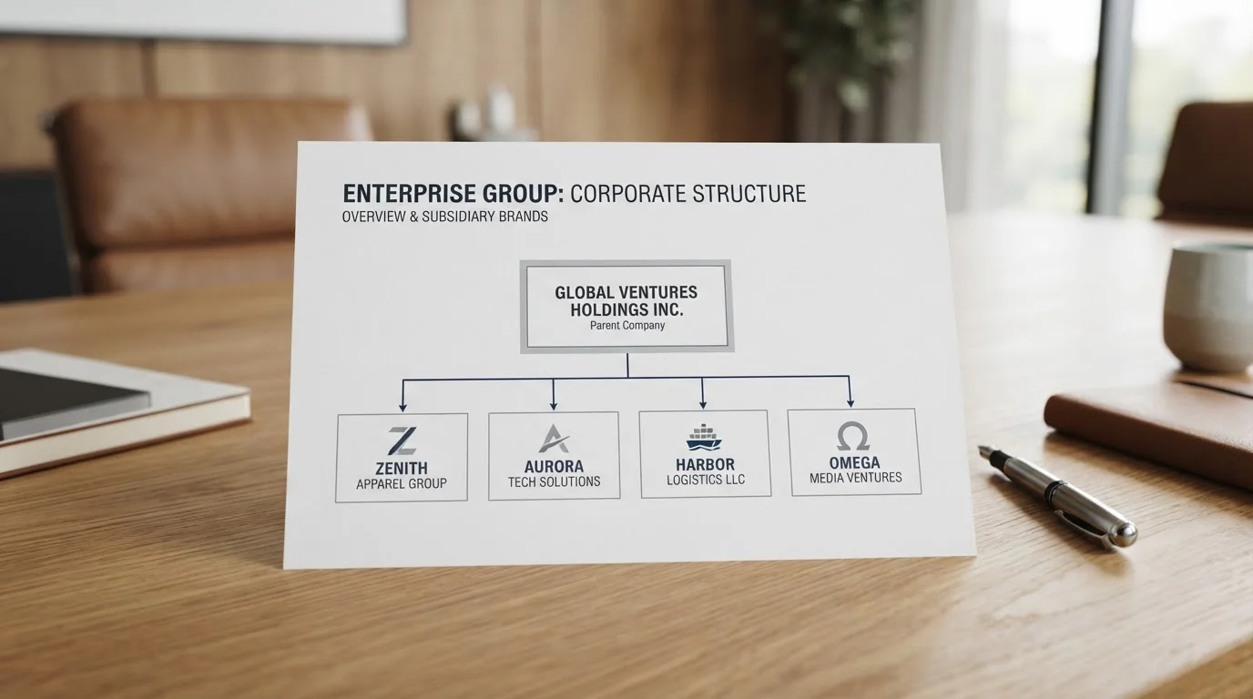 Organizational chart showing white-label operator with 50 casino brands versus independent operator with 3 brands
